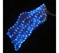 Women's Silk Led Fan Pair Belly Dance Prop For Stage Performance And Fitness Dance Practice
