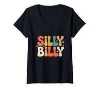 Womens Silly Billy Shirt V-Neck T-Shirt