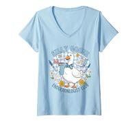 Womens Silly Goose Endocronlogist Club Cute Funny Hormone Doctor V-Neck T-Shirt