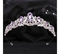 Women's Silver Color Crystal Bridal Tiara Rhinestone Diadem Crown For Bride Wedding Hair Accessories