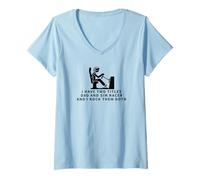 Women's Sim Racer and Dad Proud Men Funny Sim Racing V-Neck T-Shirt