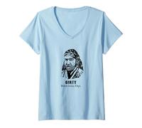 Women's Simon Girty, Pennsylvania, Ohio, Cheesty Wilderness Frontier V-Neck T-Shirt