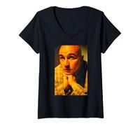 Women's Simon Rowbottom Wake Up Boo Radleys Singer Andy Willsher V-Neck T-Shirt