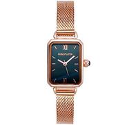 Women's Simple Retro Classic Watch, Rectangular Dial Leatherette Stainless Steel Strap, Pointer Type Watch, Easy Reader Watch Womens Accessories for Ladies Maiden,C