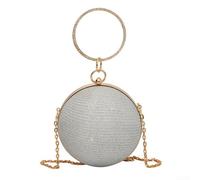 Womens Simple Yet Elegant Handbag Casual Mini Messenger for All Occasions (Silver)