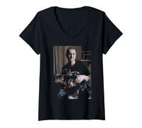 Women's Sinead O'Connor How About I Be Me By David Corio V-Neck T-Shirt