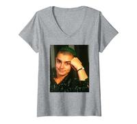 Women's Sinead O'Connor Pop Singer Activist Nothing Compares 2 U V-Neck T-Shirt