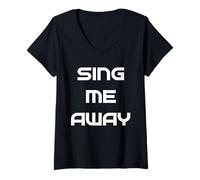 Womens Sing Me Away V-Neck T-Shirt
