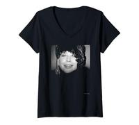 Womens Singer Actress Marianne Faithfull Duffy Archive Photography V-Neck T-Shirt