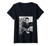 Women's Singer Elvis Costello My Aim is True Alison Era Photo 1977 V-Neck T-Shirt