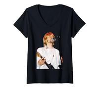 Women's Singer Elvis Costello My Aim is True Alison Era Photo 1977 V-Neck T-Shirt