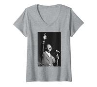 Women's Singer NAT King Cole Unforgettable Live Royal Variety 1960 V-Neck T-Shirt