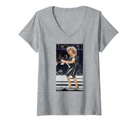 Womens Singer Tina Turner at The NIA 50th Anniversary Tour V-Neck T-Shirt