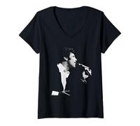 Womens Singer Tom Jones At The Copacabana New York V-Neck T-Shirt