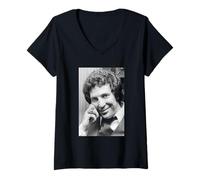 Womens Singer Tom Jones in 1974 V-Neck T-Shirt