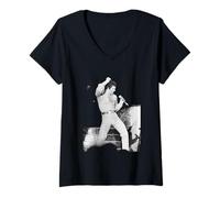 Womens Singer Tom Jones Live Lake Tahoe Nevada 1983 V-Neck T-Shirt