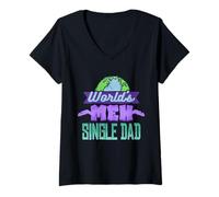Women's Single Dad V-Neck T-Shirt