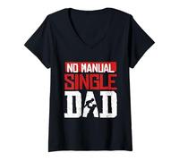 Women's Single Dad V-Neck T-Shirt