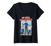 Women's Single Dad V-Neck T-Shirt