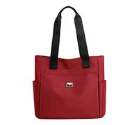 Women'S Single Shoulder Bag Shoulder Bag Messenger Bag Travel Sports Running Hiking 2023 Tote Bag High End Sense Bag Large Capacity Female Bag Waxed Canvas Messenger Bag for Women (Wine, One Size)