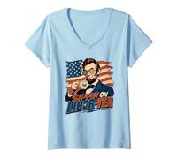 Women's Sippin On Liber-Tea Liberty V-Neck T-Shirt