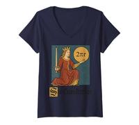 Womens Sir Cumference Medieval Knight Ren Faire Meme Funny Graphic V-Neck T-Shirt