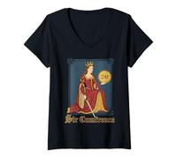 Womens Sir Cumference Medieval Knight Ren Faire Meme Funny Graphic V-Neck T-Shirt