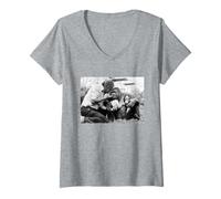 Womens Sir David Attenborough Nature Documentary Writer 1982 V-Neck T-Shirt