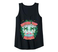 Womens Sisters Trip Miami Tropical Flamingo Vacation Shirt Tank Top