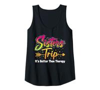 Womens Sisters' Weekend Getaway Better Than Therapy Fun Souvenir Tank Top