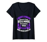 Womens Sjogren's Syndrome Awareness A Manual Sjogren's Syndrome V-Neck T-Shirt