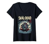Womens Skål to The Dead - Nordic Metal Music Festival - Epic Viking V-Neck T-Shirt