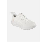 Women's Skechers BOBS Sport Squad Waves Just Wading Synthetic Women's White Trainers - Size: 6