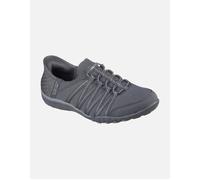 Skechers Breathe-Easy - Roll-With-Me Textile Women's Charcoal Trainers - UK 7 / EU 40 / US 10