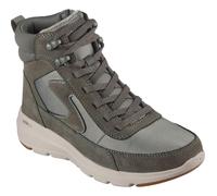 Skechers Glacial Ultra Wanderlust Womens Olive Side Zip Ankle Boots