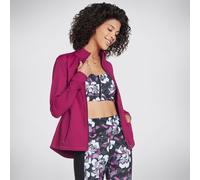 Women's Skechers Womens Go Walk Wear Mesh Mock Neck Athletic Jacket - Pink - Size: 12
