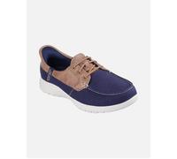 Women's Skechers Palmilla Textile Women's Navy Boat Shoes - Size: 5