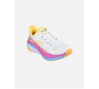 (White, 5 (Adults')) Skechers Performance Max Cushioning Propulsion Textile Women's White/Orange Trainers