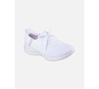 Skechers Women's Ultra Flex 3.0 Brilliant Path, White Knit/Light Gray Trim, 8 UK