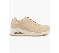 Skechers Women's UNO Shimmer Away Sneaker, Natural, 5 UK