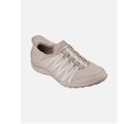Skechers Womens Slip Ins: Breathe Easy Roll with Me Runners Tape Ripstop 4 (37) Taupe