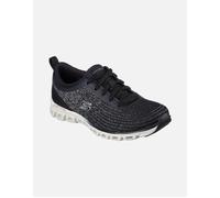 Skechers Glide-Step Head Start Black White Womens Trainers 104325 In Size 4 In Plain Black White