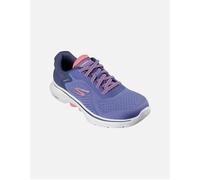 Women's Skechers Womens GO WALK 7 - Cosmic Waves 125215-NVCL Navy/Coral Lace Up Shoe - Blue