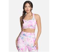 Women's Skechers Womens/Ladies GoWalk Seascape Floral Zip Front Bra - Coral Multicoloured