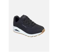Skechers Women's Uno Stand on Air Sneaker, Black White, 4 UK Wide