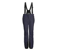 killtec KSW 61 WMN SKI PNTS Women's Ski Trousers with Removable Straps, Edge Protection, Snow Guard and Leg Ventilation, Night Blue, 44, 43425-000