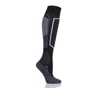 Women's Ski Socks FALKE Wool Medium Volume in Black / White 3 Sizes- 1 Pair Pack
