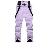 Women's Ski Trousers Winter Slim Leg Work Trousers Women's Snow Trousers Insulated Women's Windproof Softshell Trousers Women's Waterproof Breathable Ski Trousers Adjustable Back Strap Snowboarding