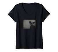 Women's Skinny Bob Alien Phenomenon Still Frame V-Neck T-Shirt