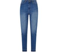 Urban Classics Skinny Open Hem High Waist Jeans Blue 26 Woman